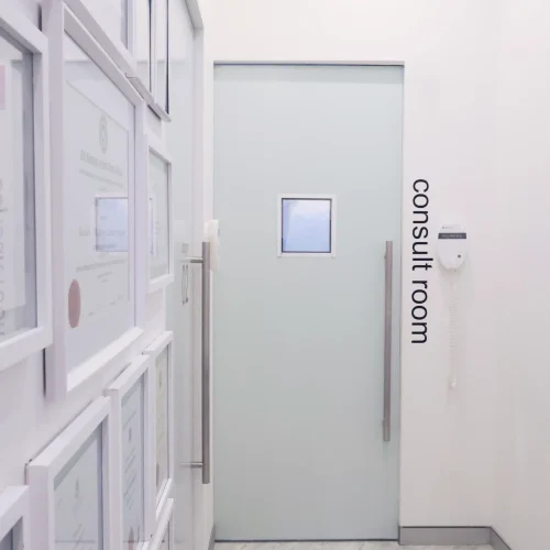 Consultation room entrance at WOW Dental
